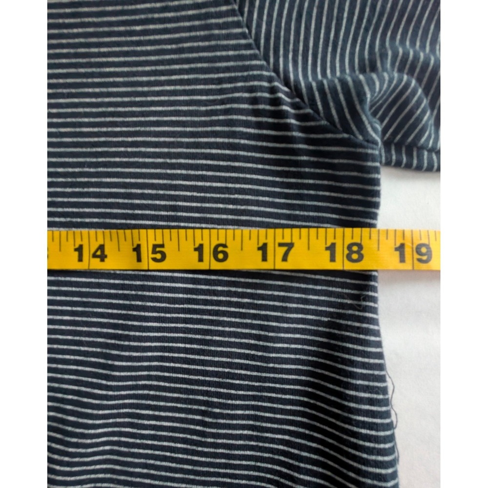 Vintage Fresh Produce Striped Seahorse T-Shirt Dress Navy Blue Pockets Large USA - Picture 6 of 10